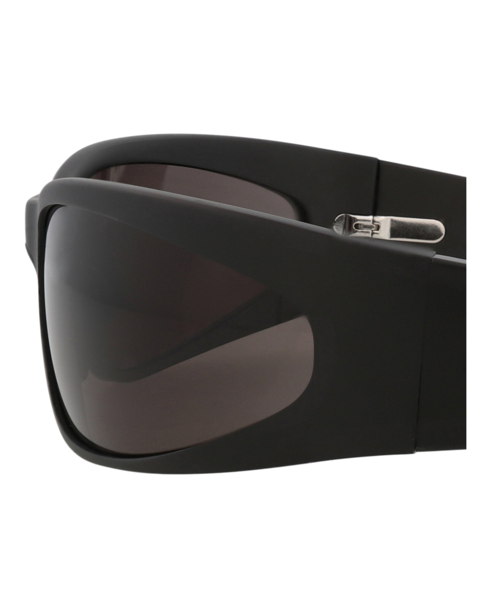 Balenciaga Mens Shield/Wrap Black Black Grey Fashion Designer Eyewear