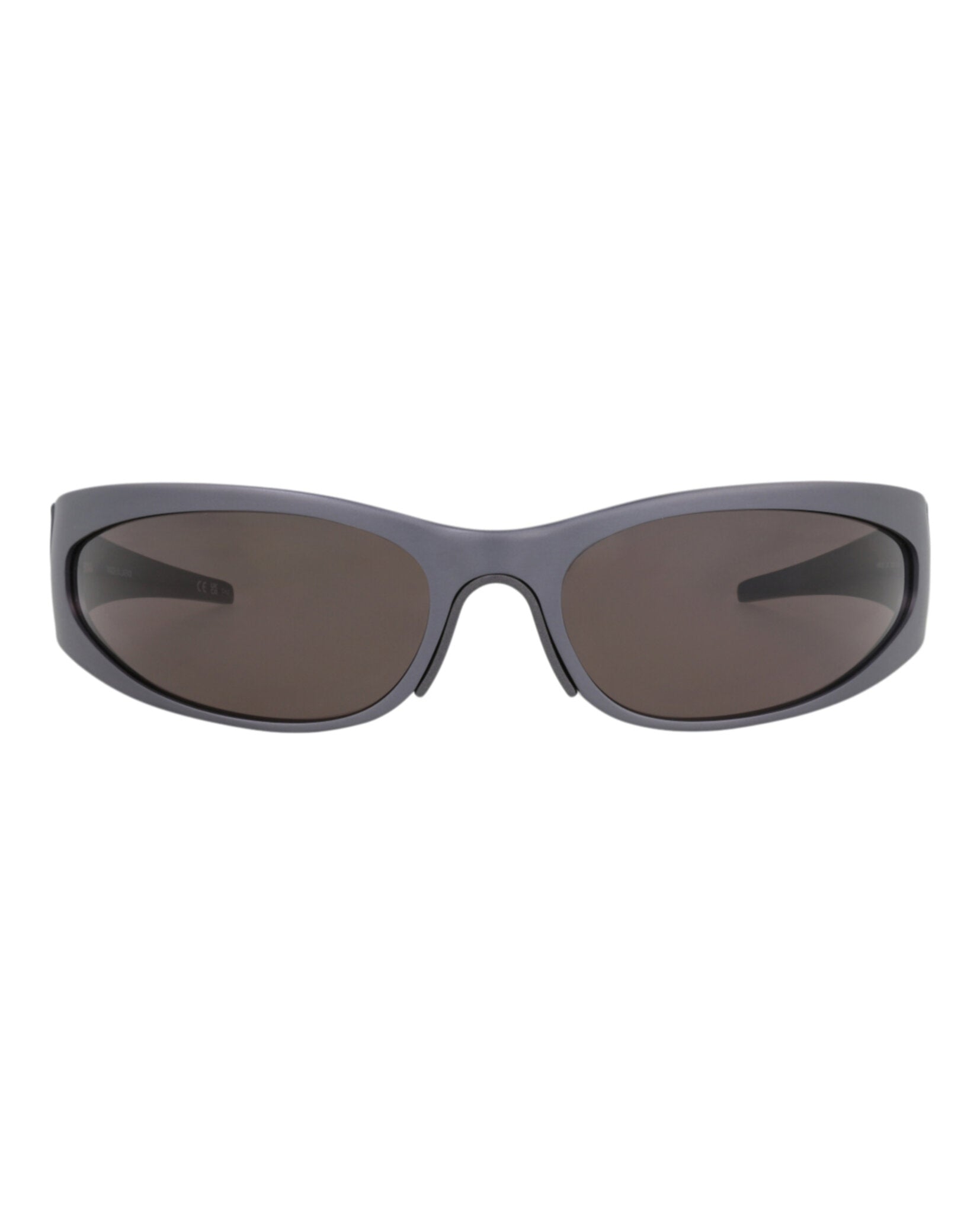 Balenciaga Mens Shield/Wrap Grey Grey Grey Fashion Designer Eyewear