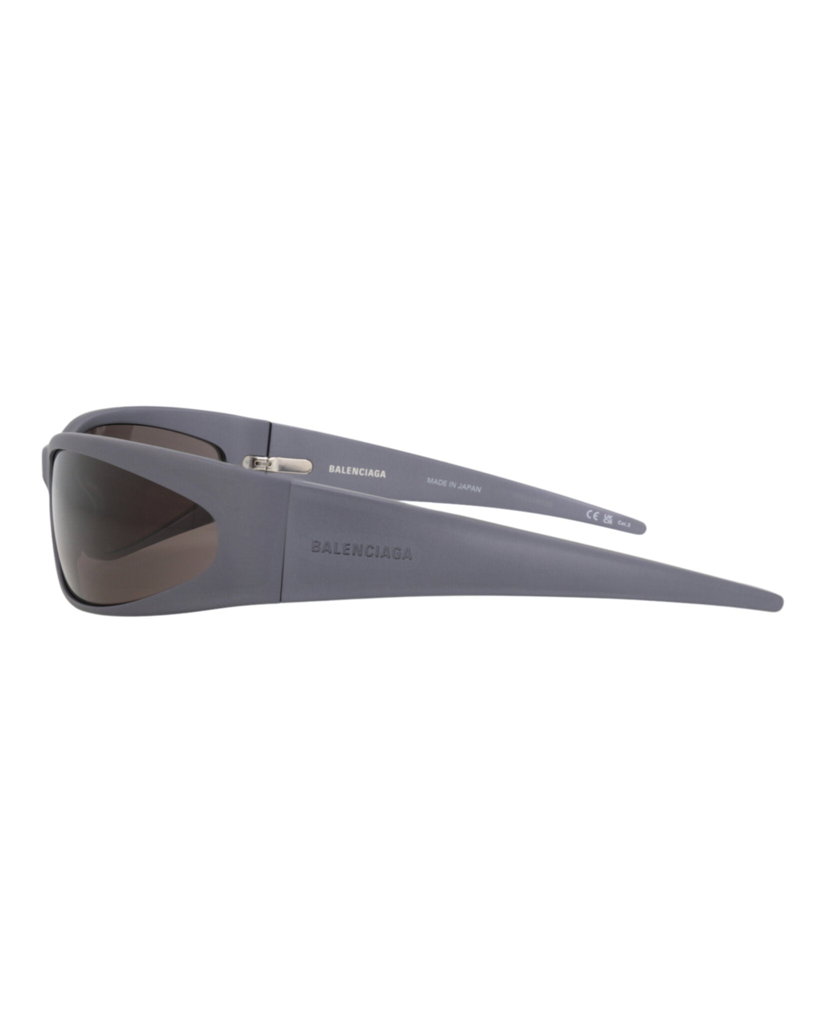 Balenciaga Mens Shield/Wrap Grey Grey Grey Fashion Designer Eyewear