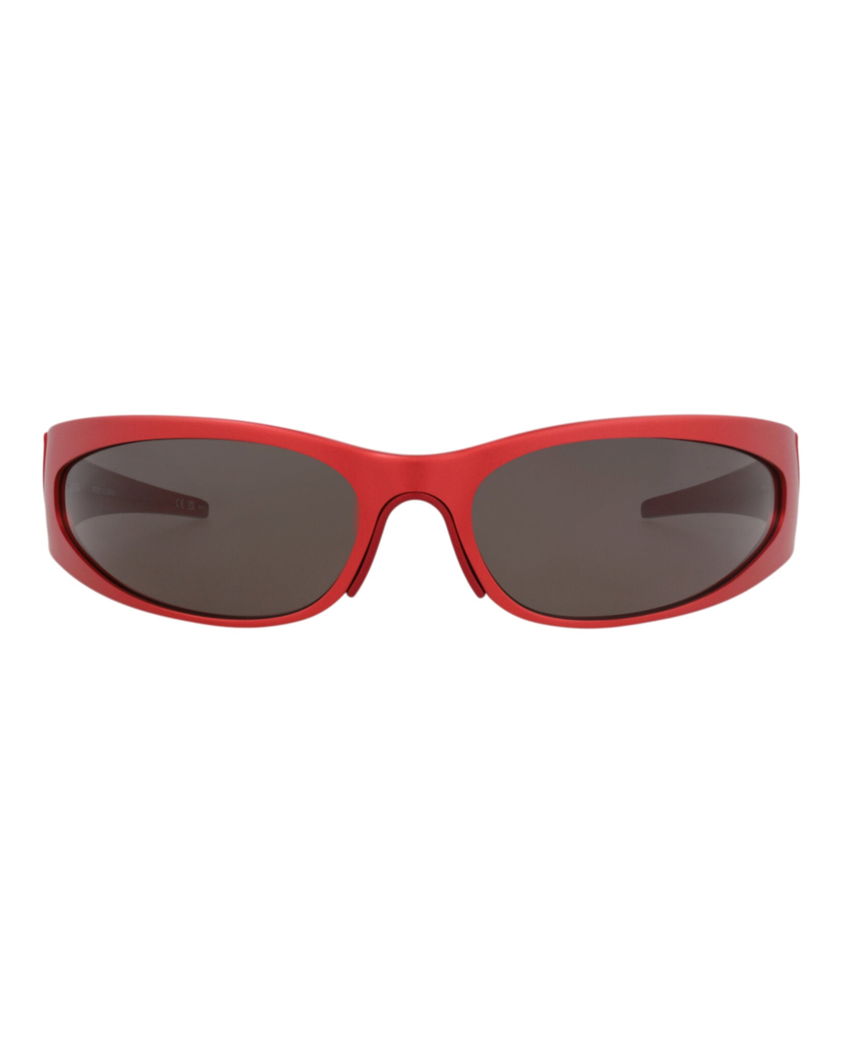 Balenciaga Mens Shield/Wrap Red Red Grey Fashion Designer Eyewear