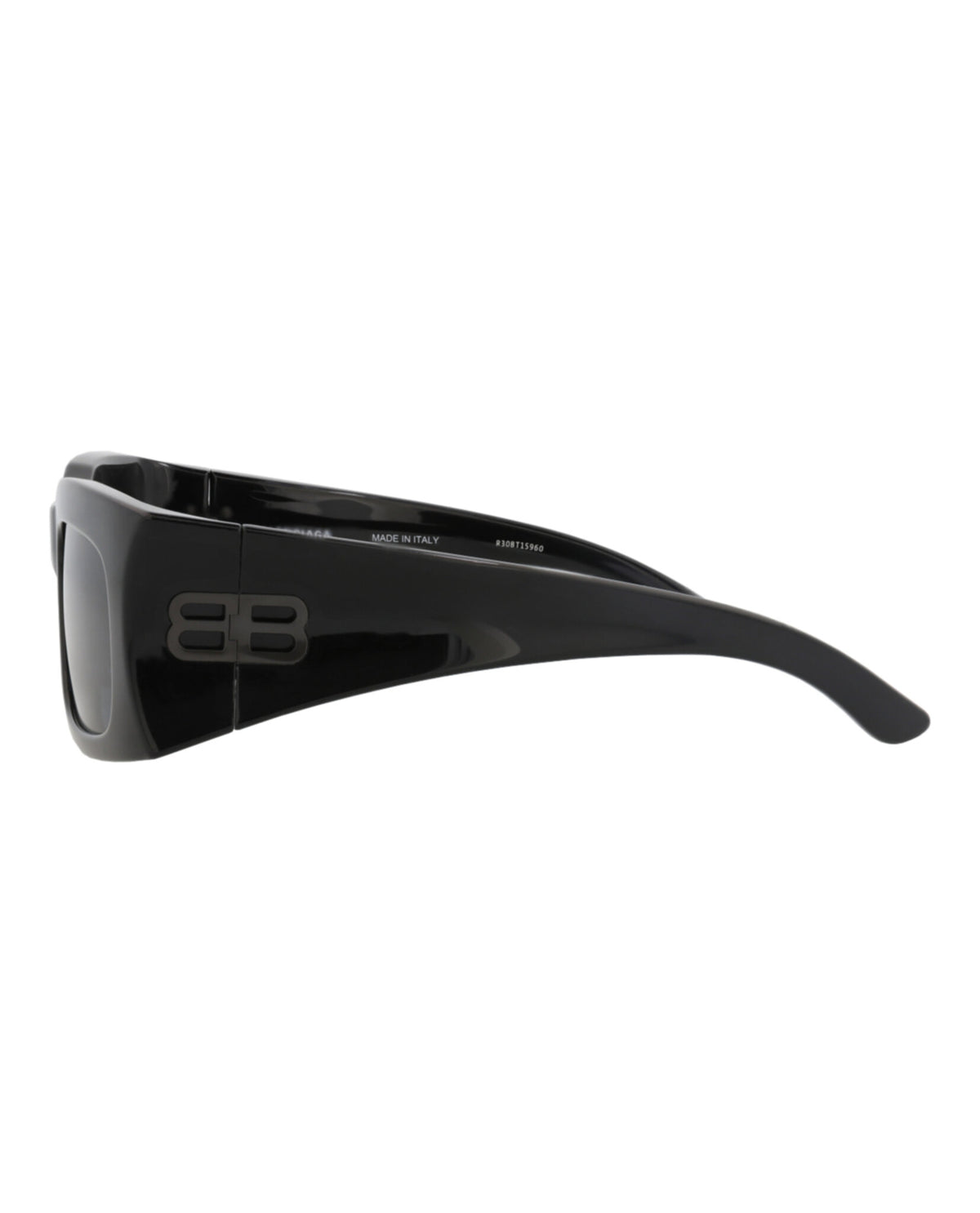 Balenciaga Unisex Square/Rectangle Black Black Blue Fashion Designer Eyewear