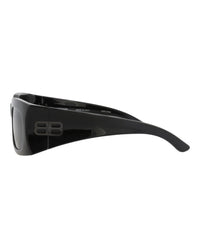 Balenciaga Unisex Square/Rectangle Black Black Blue Fashion Designer Eyewear