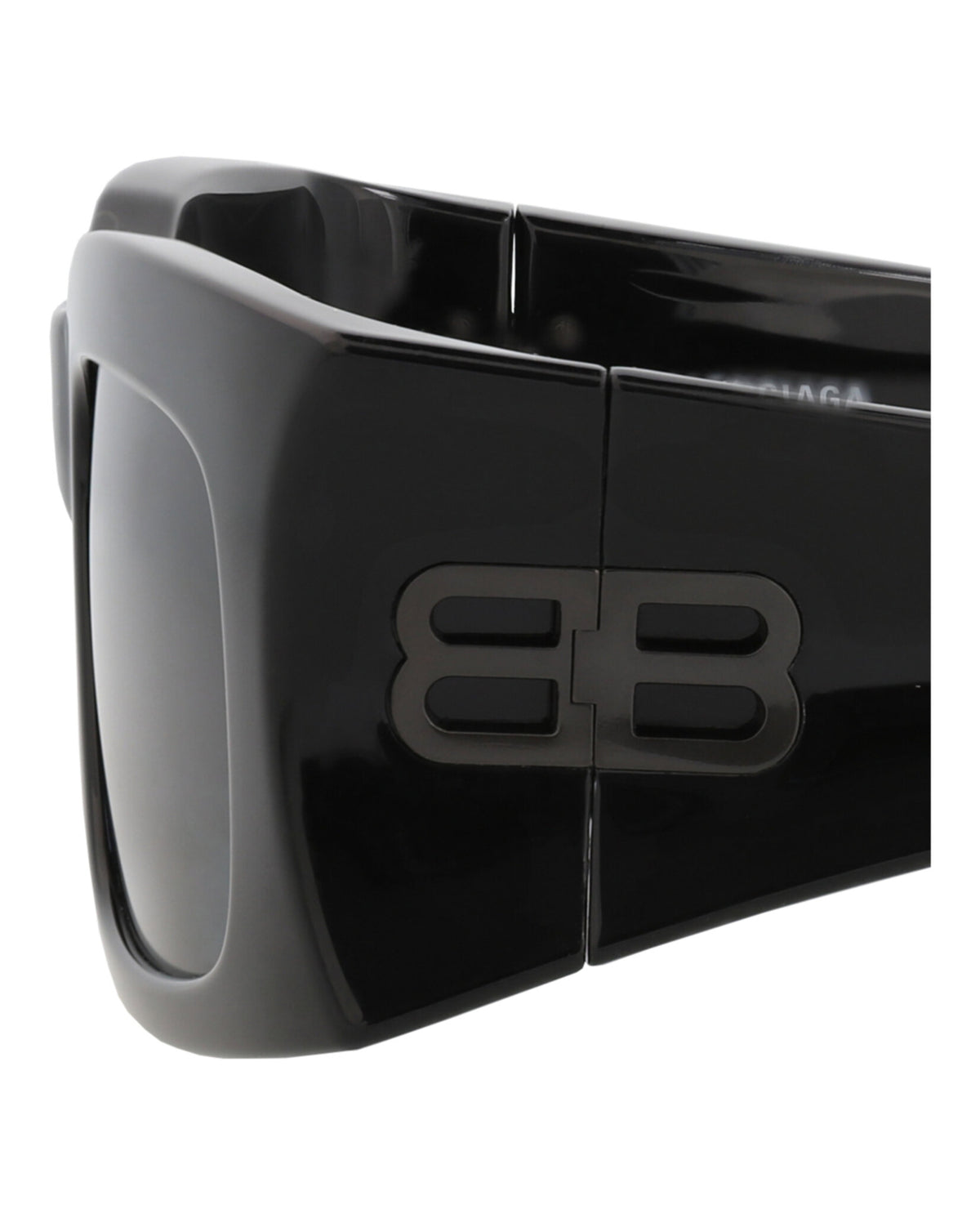 Balenciaga Unisex Square/Rectangle Black Black Blue Fashion Designer Eyewear