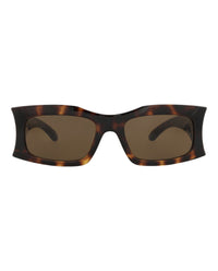 Balenciaga Unisex Square/Rectangle Havana Havana Brown Fashion Designer Eyewear