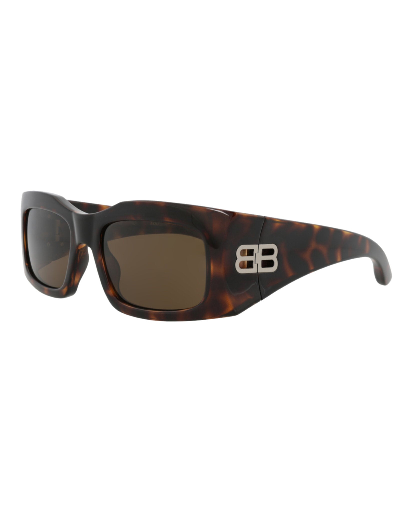 Balenciaga Unisex Square/Rectangle Havana Havana Brown Fashion Designer Eyewear