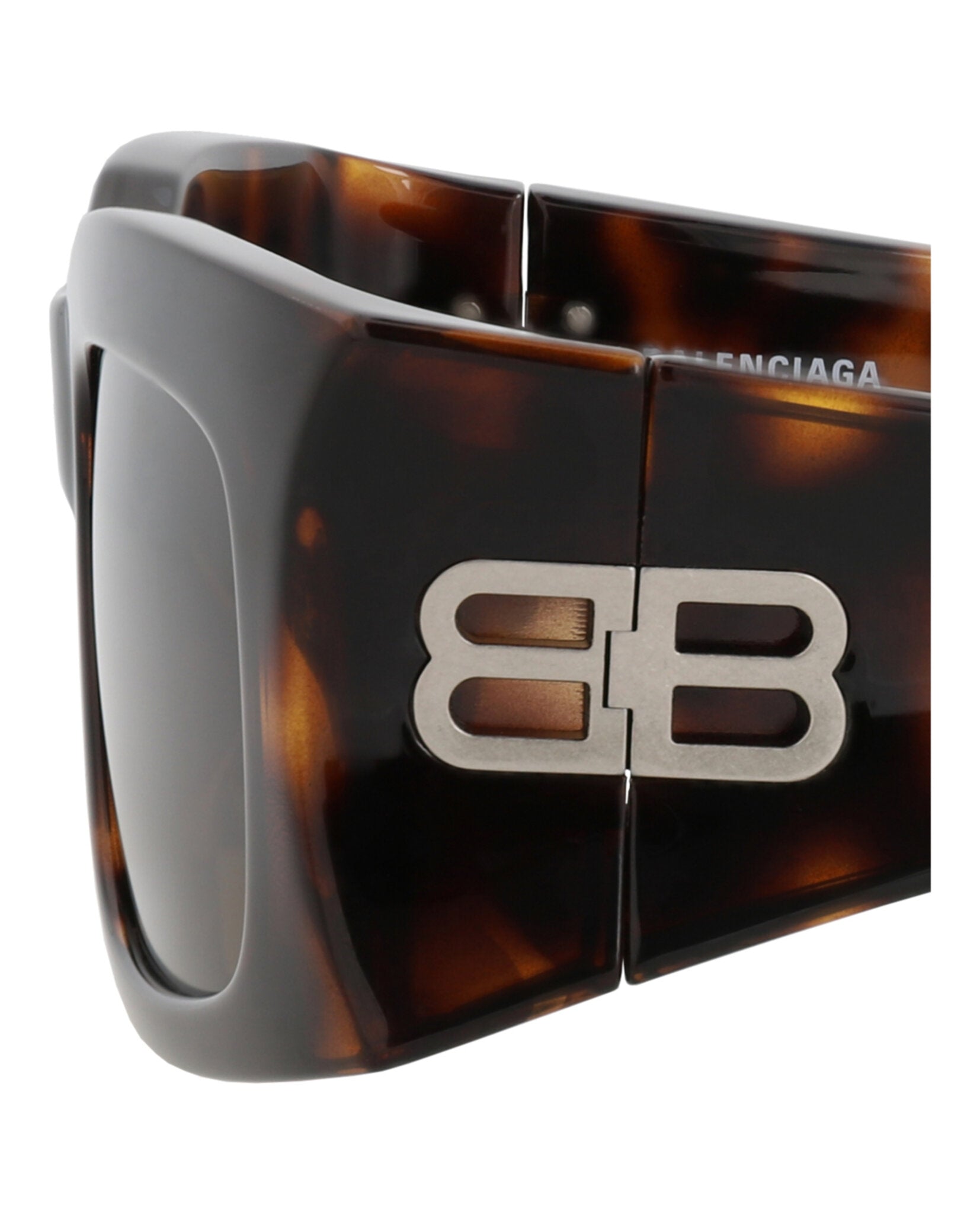Balenciaga Unisex Square/Rectangle Havana Havana Brown Fashion Designer Eyewear
