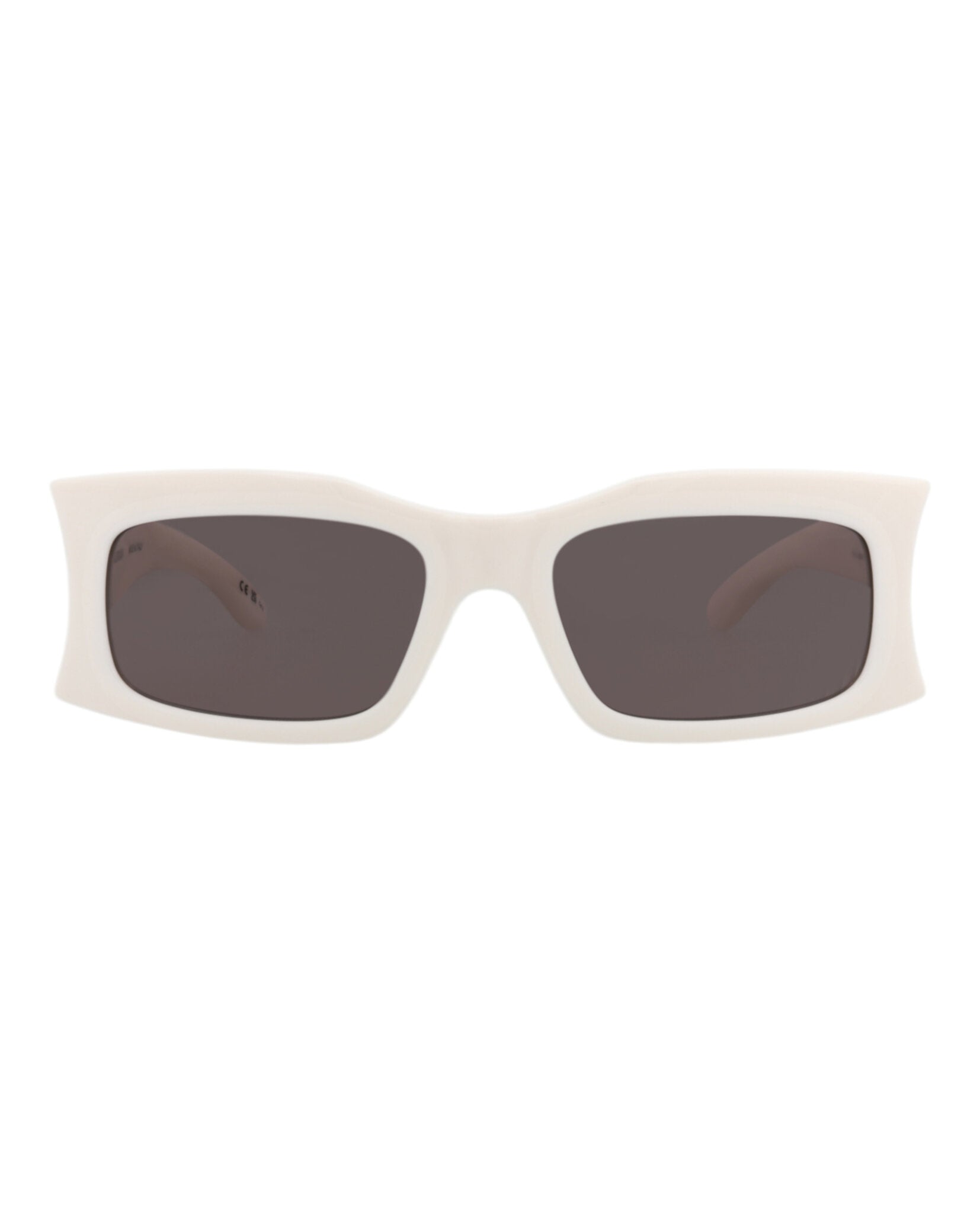 Balenciaga Unisex Square/Rectangle Ivory Ivory Grey Fashion Designer Eyewear