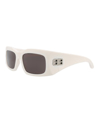 Balenciaga Unisex Square/Rectangle Ivory Ivory Grey Fashion Designer Eyewear