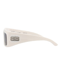 Balenciaga Unisex Square/Rectangle Ivory Ivory Grey Fashion Designer Eyewear