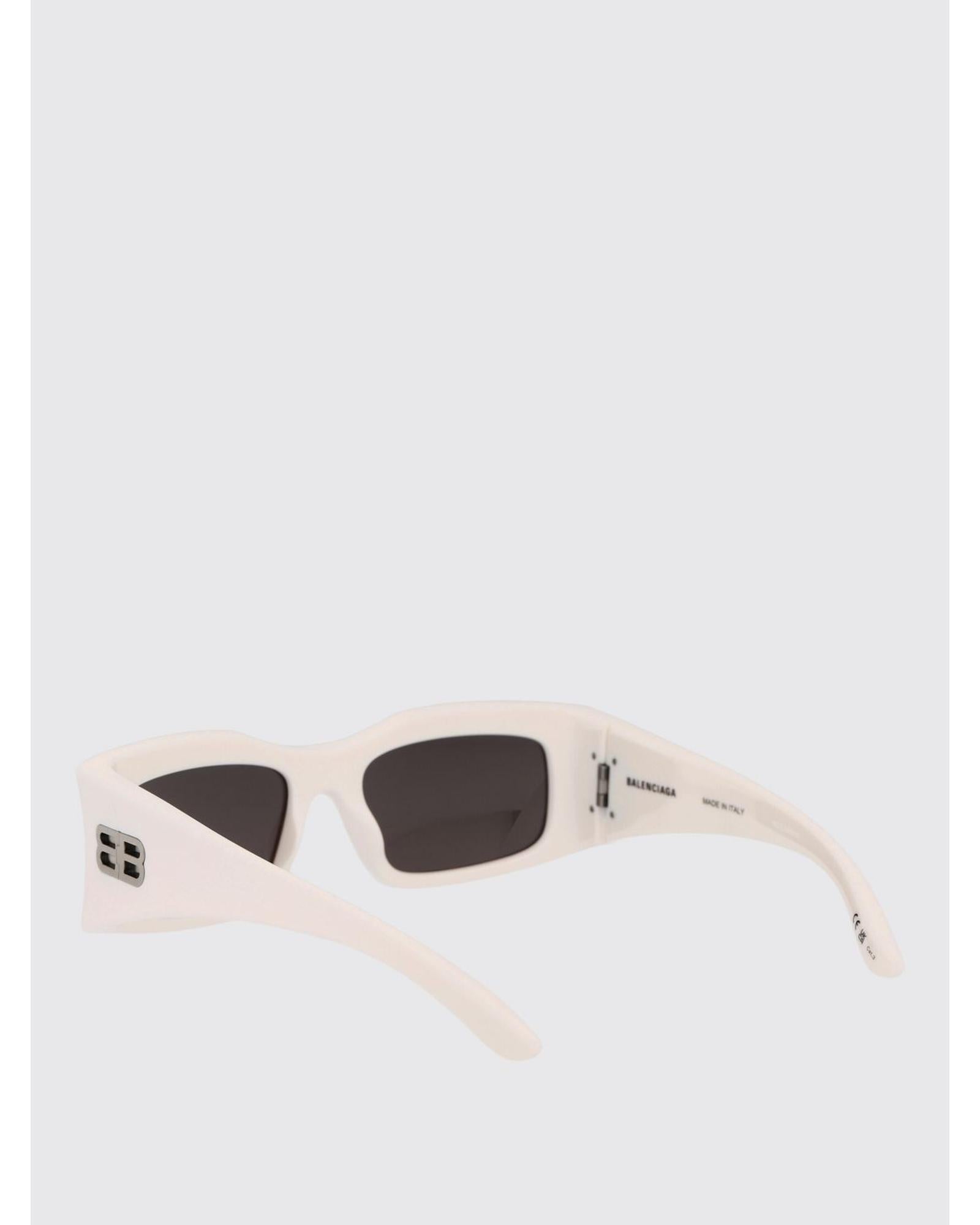 サングラス BALENCIAGA Woman Sunglasses Ivory BB0291S 004 Balenciaga BB0291S Sunglasses Rectangular Frame Women Ivory