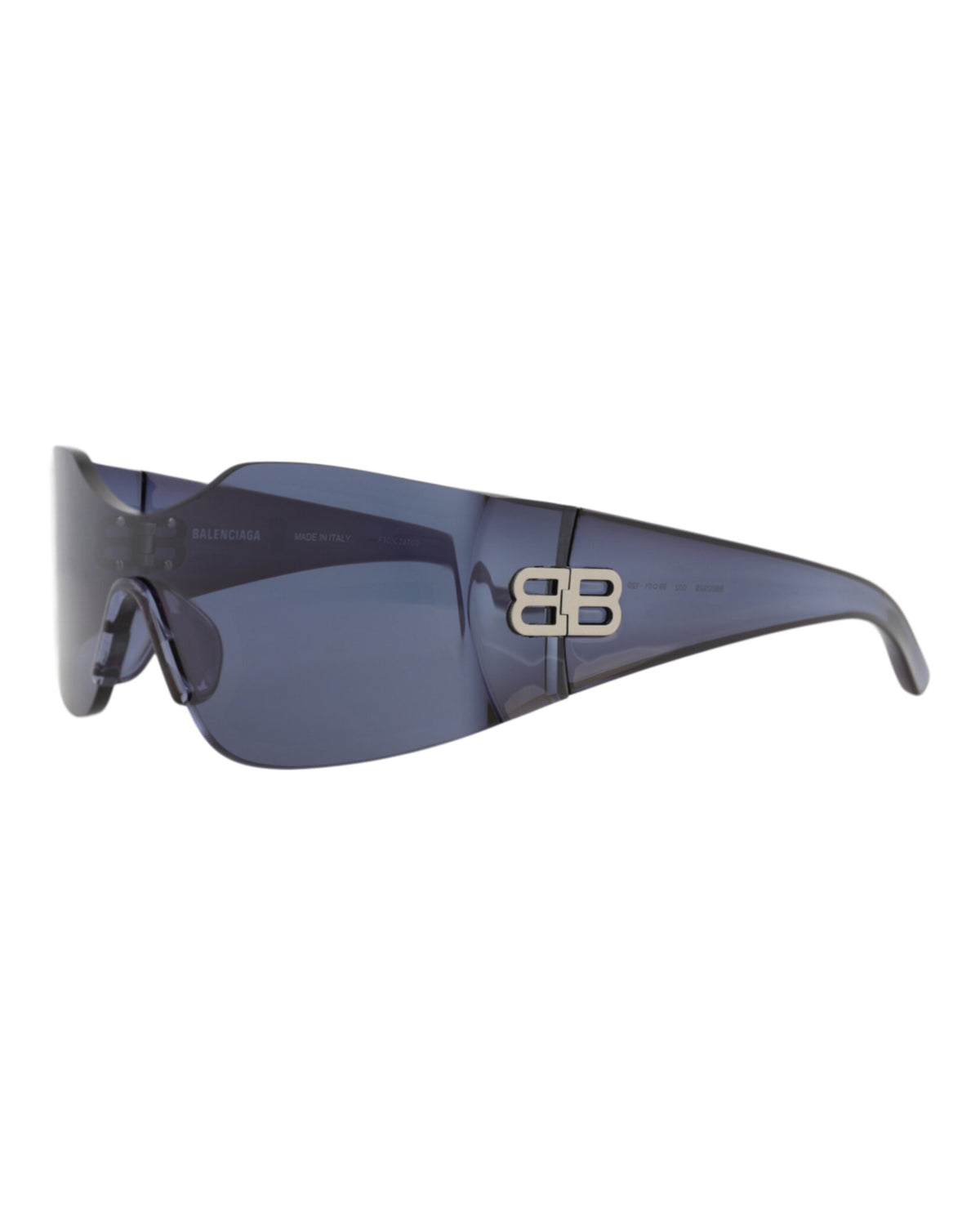 Balenciaga Unisex Shield/Wrap Blue Blue Blue Fashion Designer Eyewear
