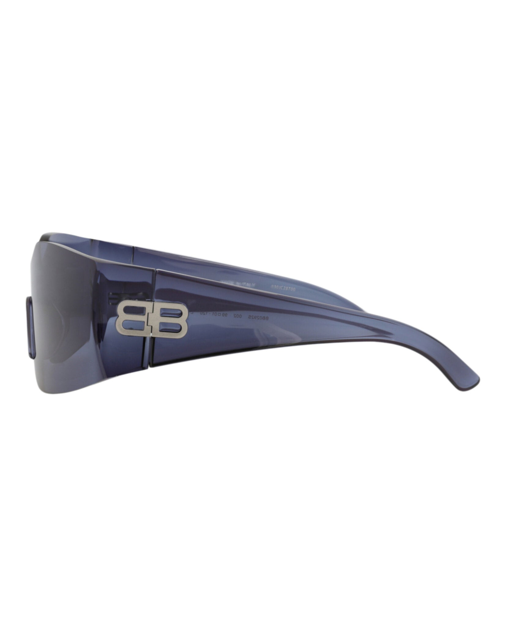 Balenciaga Unisex Shield/Wrap Blue Blue Blue Fashion Designer Eyewear