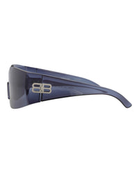 Balenciaga Unisex Shield/Wrap Blue Blue Blue Fashion Designer Eyewear