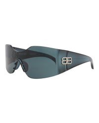 Balenciaga Unisex Shield/Wrap Green Green Green Fashion Designer Eyewear