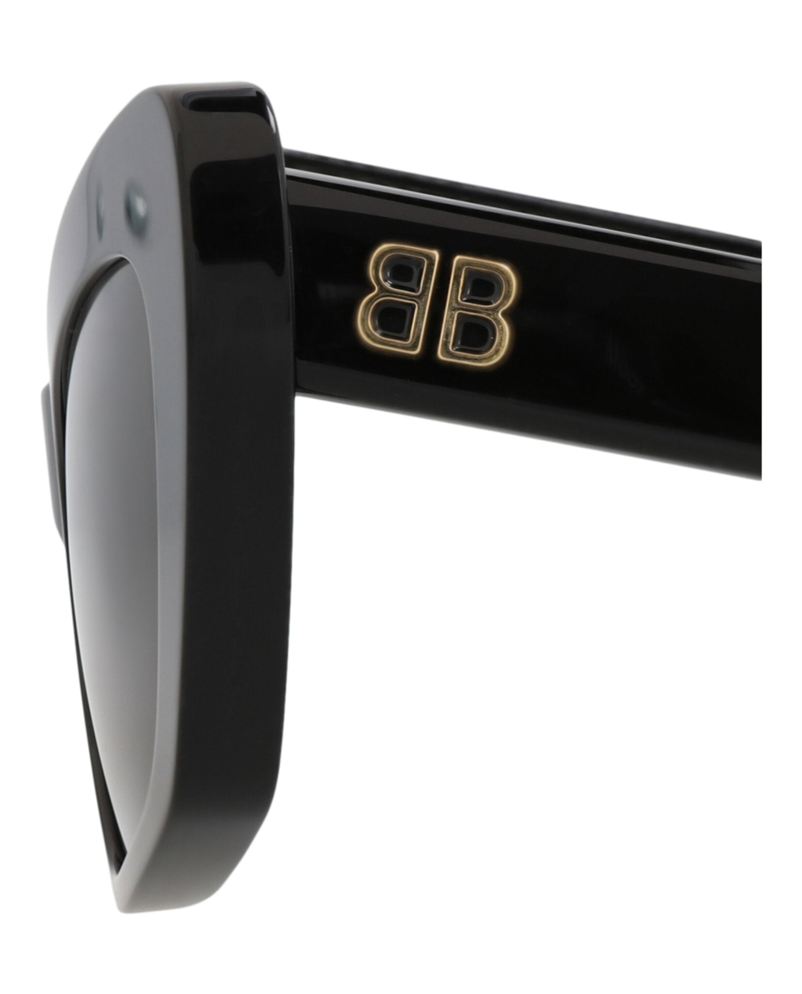 Balenciaga Womens Cat Eye Black Black Grey Fashion Designer Eyewear