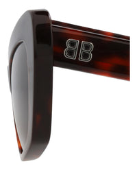 Balenciaga Womens Cat Eye Havana Havana Brown Fashion Designer Eyewear