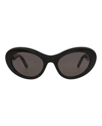 Balenciaga Womens Round/Oval Black Black Grey Fashion Designer Eyewear