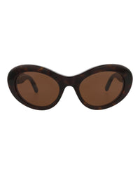 Balenciaga Balenciaga Womens Round/Oval Havana Havana Brown Fashion Designer Eyewear