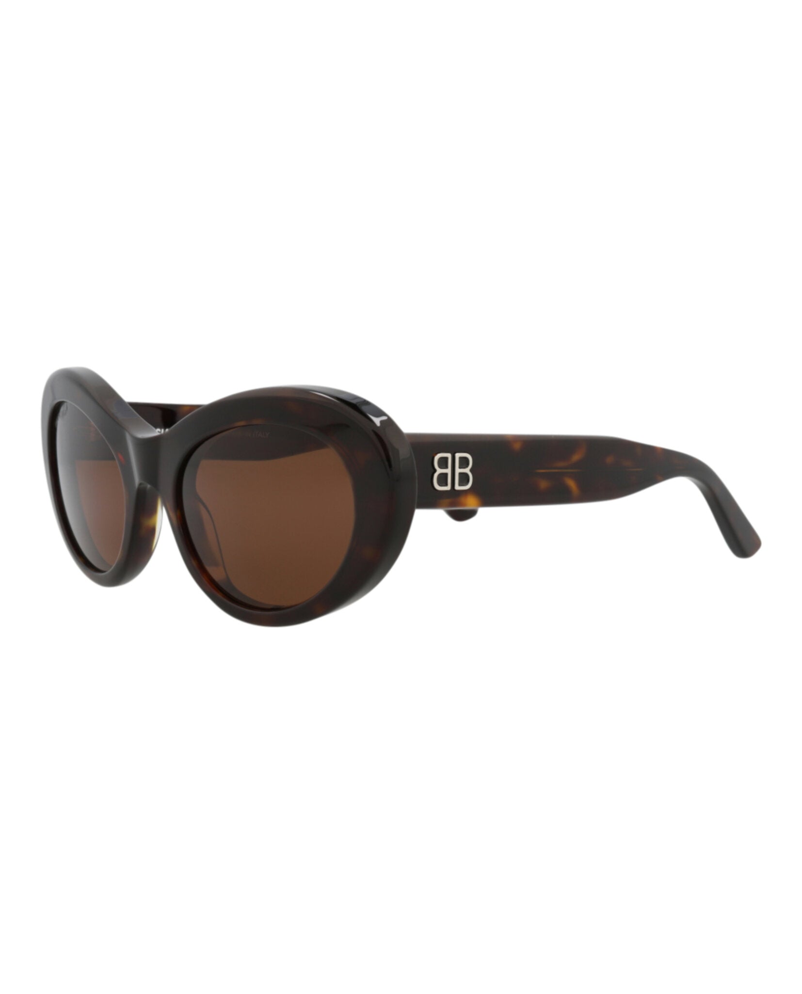 Balenciaga Balenciaga Womens Round/Oval Havana Havana Brown Fashion Designer Eyewear