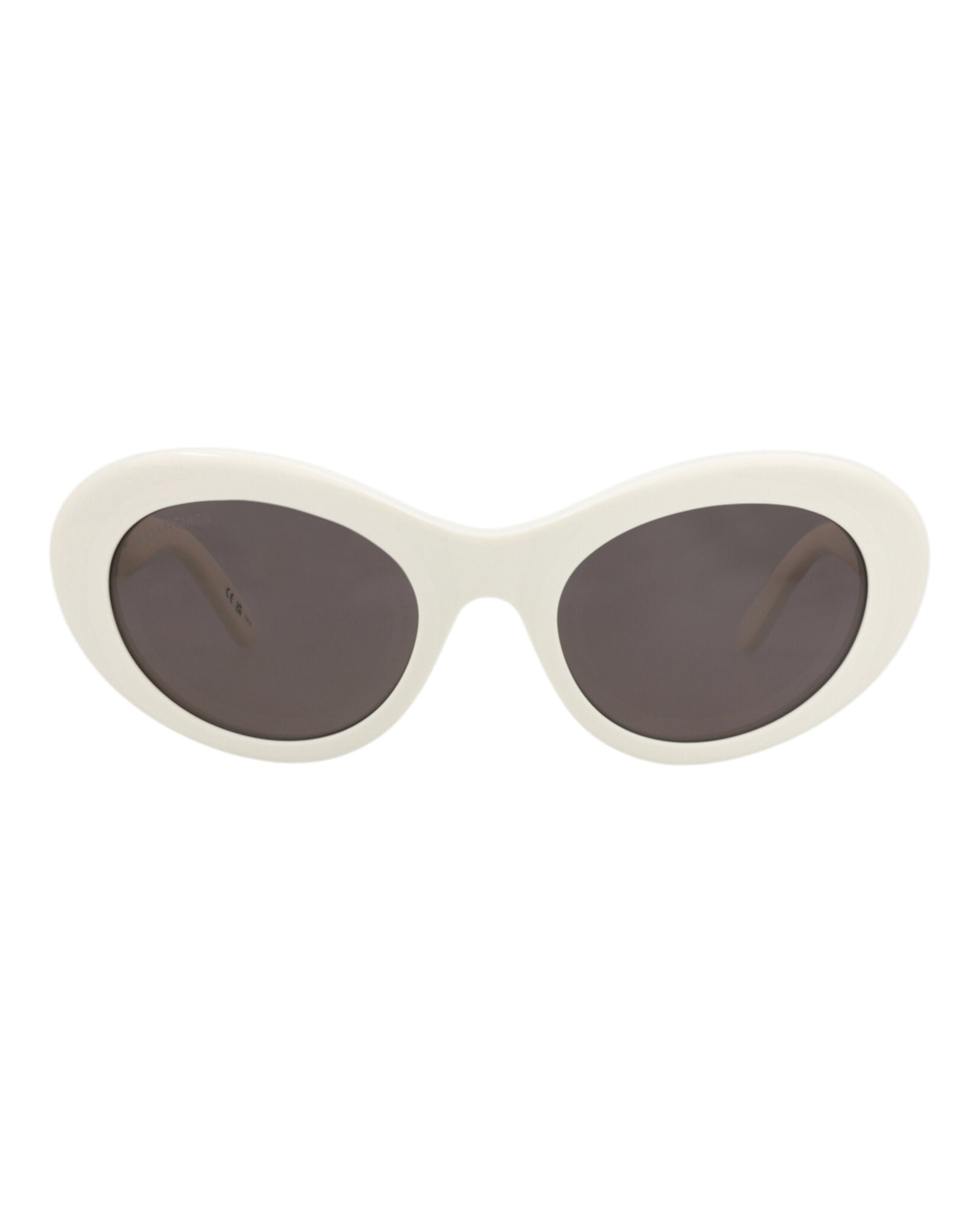 Balenciaga Balenciaga Womens Round/Oval White White Grey Fashion Designer Eyewear