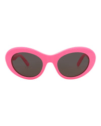 Balenciaga Womens Round/Oval Pink Pink Grey Fashion Designer Eyewear