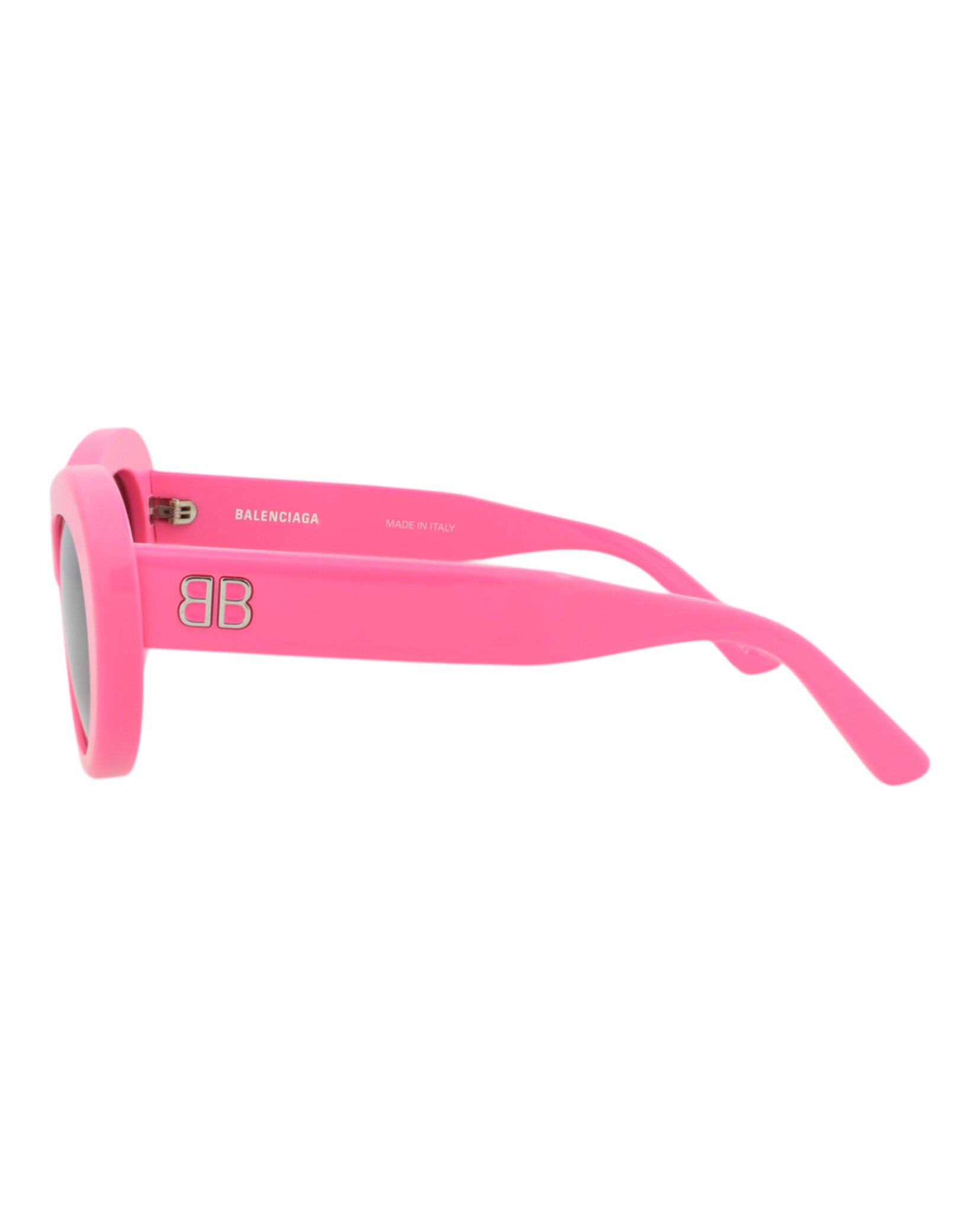 Balenciaga Womens Round/Oval Pink Pink Grey Fashion Designer Eyewear