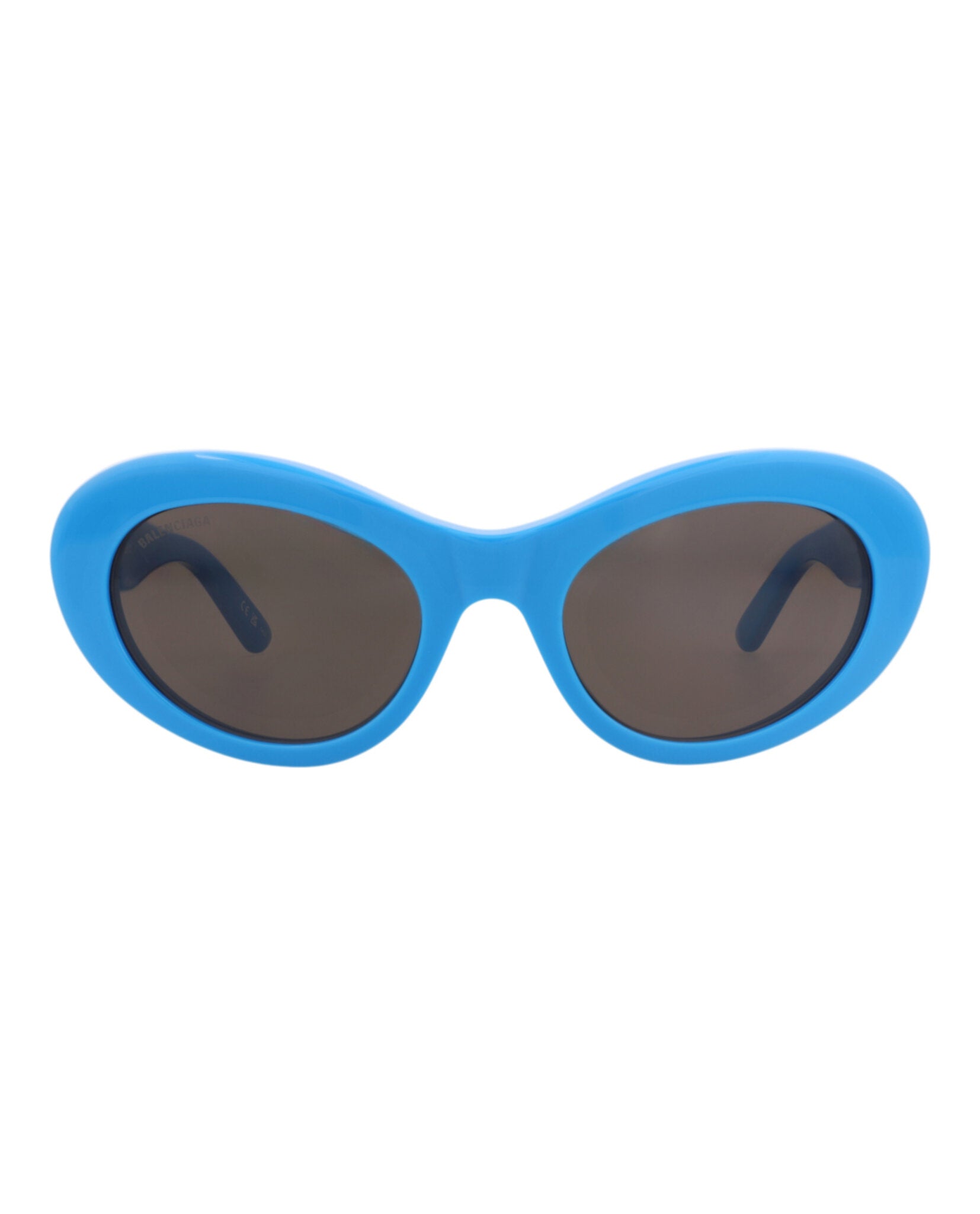 Balenciaga Womens Round/Oval Light Blue Light Blue Grey Fashion Designer Eyewear