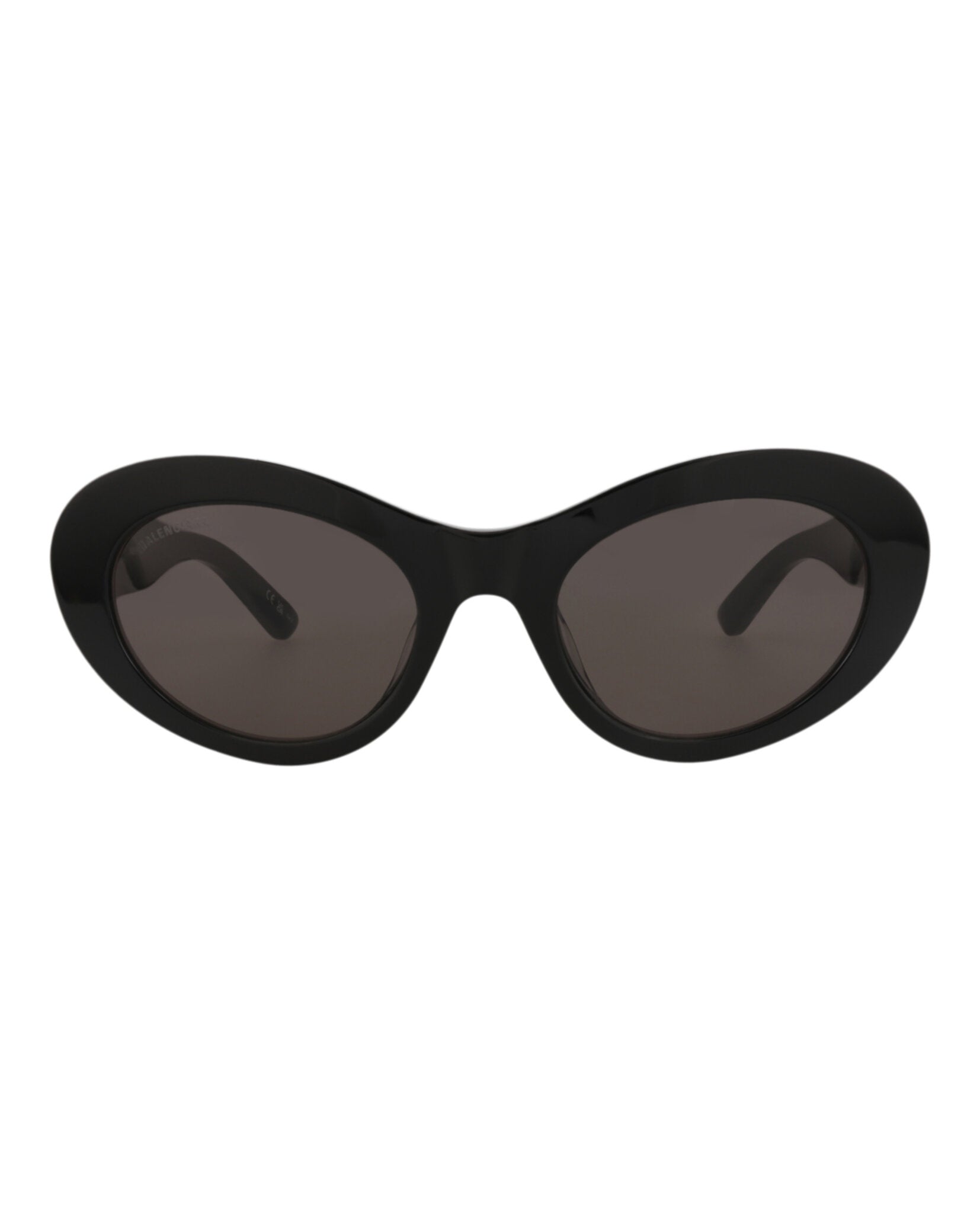 Balenciaga Womens Round/Oval Black Black Grey Fashion Designer Eyewear