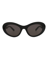 Balenciaga Womens Round/Oval Black Black Grey Fashion Designer Eyewear
