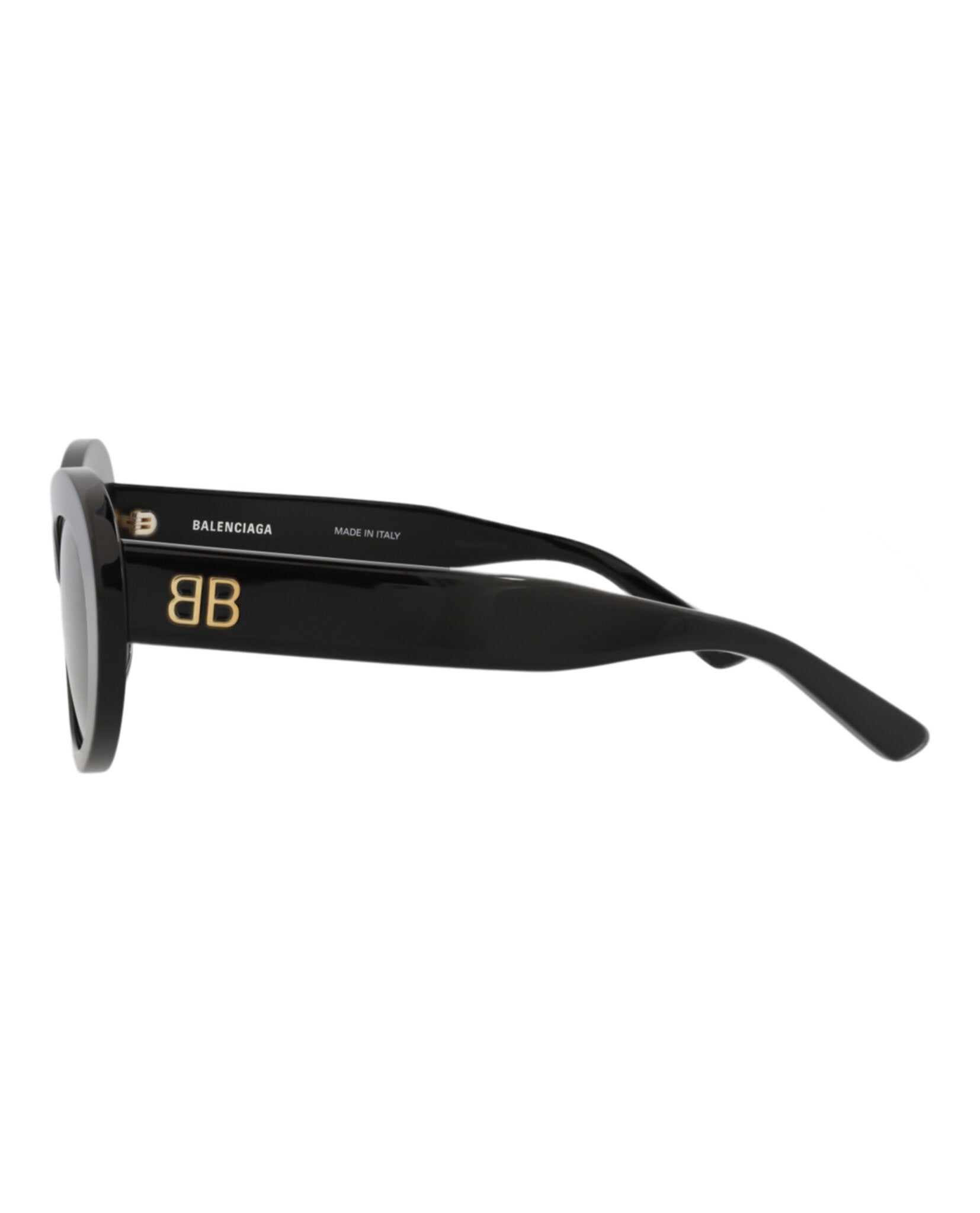Balenciaga Womens Round/Oval Black Black Grey Fashion Designer Eyewear