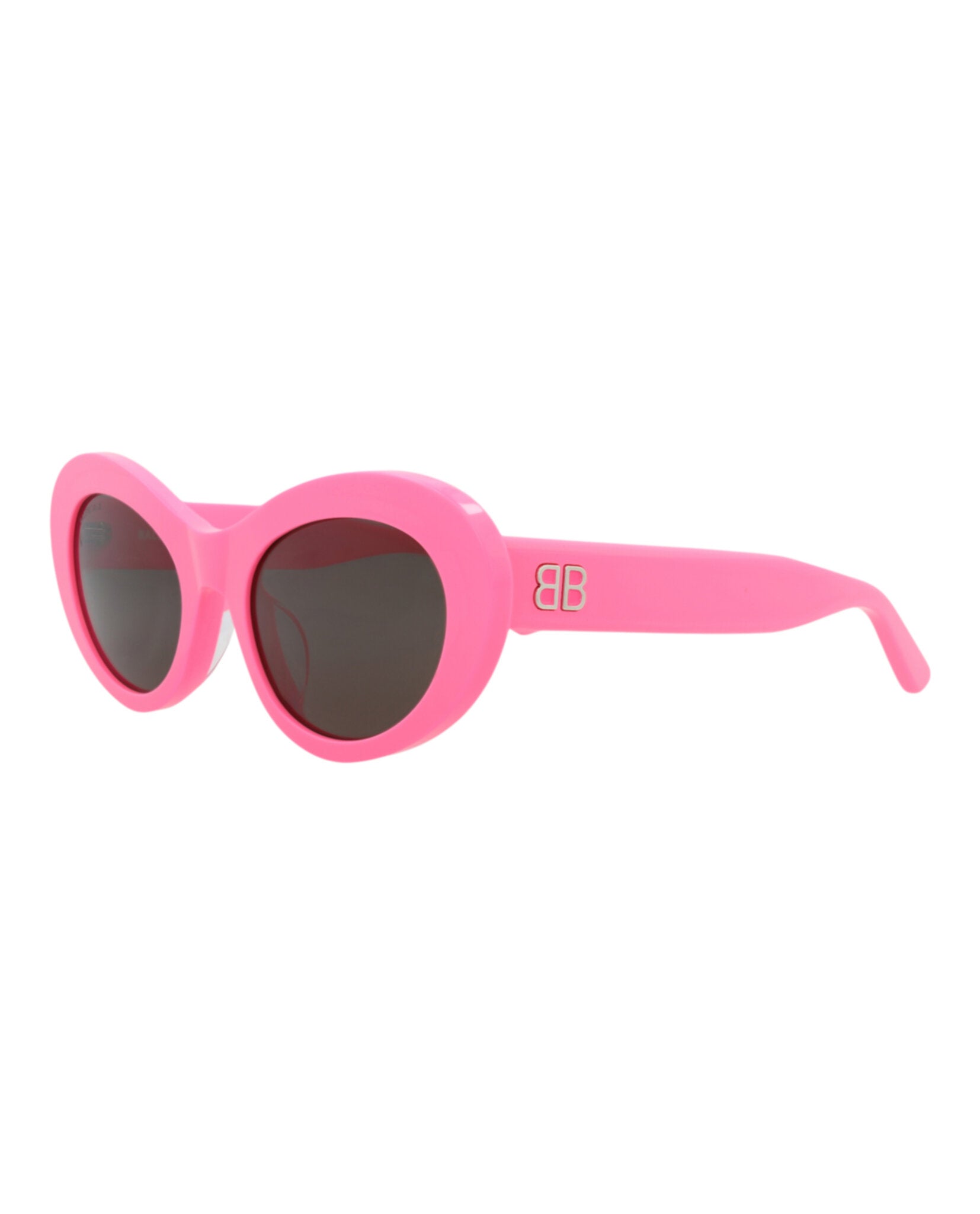 Balenciaga Womens Round/Oval Pink Pink Grey Fashion Designer Eyewear