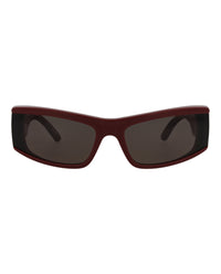 Balenciaga Unisex Cat Eye Burgundy Burgundy Grey Fashion Designer Eyewear