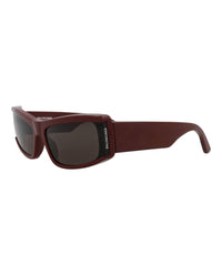 Balenciaga Unisex Cat Eye Burgundy Burgundy Grey Fashion Designer Eyewear