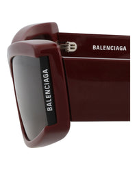 Balenciaga Unisex Cat Eye Burgundy Burgundy Grey Fashion Designer Eyewear