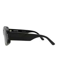 Balenciaga Womens Cat Eye Black Black Grey Fashion Designer Eyewear