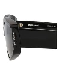 Balenciaga Womens Cat Eye Black Black Grey Fashion Designer Eyewear