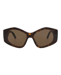 Balenciaga Womens Cat Eye Havana Havana Brown Fashion Designer Eyewear