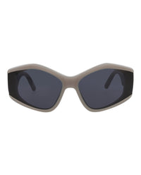 Balenciaga Womens Cat Eye Grey Grey Blue Fashion Designer Eyewear