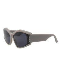 Balenciaga Womens Cat Eye Grey Grey Blue Fashion Designer Eyewear