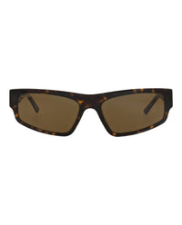 Balenciaga Balenciaga Unisex Square/Rectangle Havana Havana Brown Fashion Designer Eyewear
