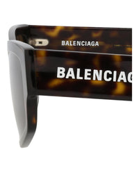 Balenciaga Balenciaga Unisex Square/Rectangle Havana Havana Brown Fashion Designer Eyewear
