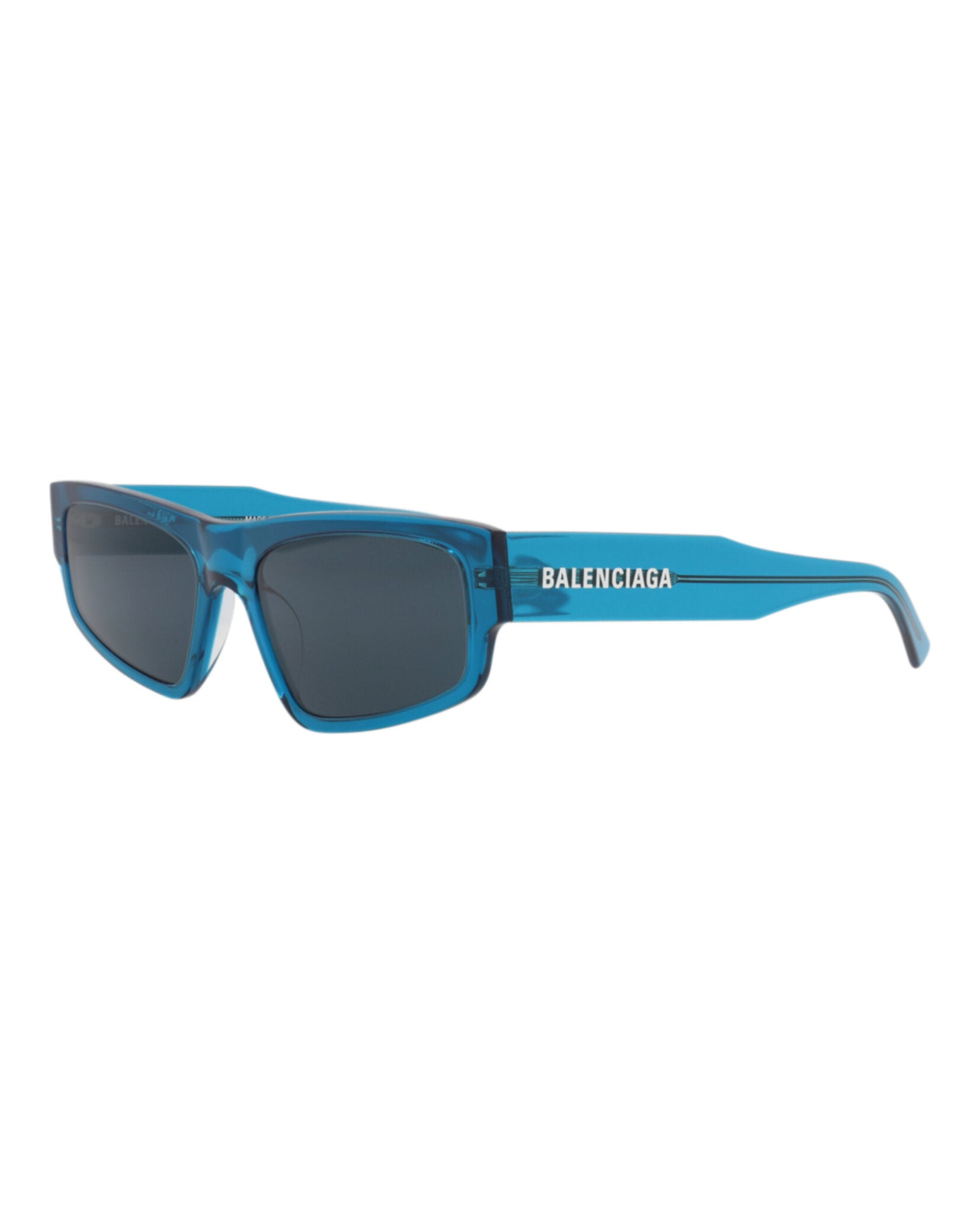 Balenciaga Unisex Square/Rectangle Blue Blue Blue Fashion Designer Eyewear