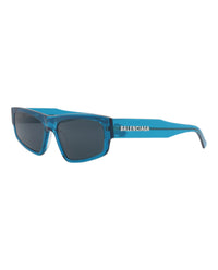 Balenciaga Unisex Square/Rectangle Blue Blue Blue Fashion Designer Eyewear