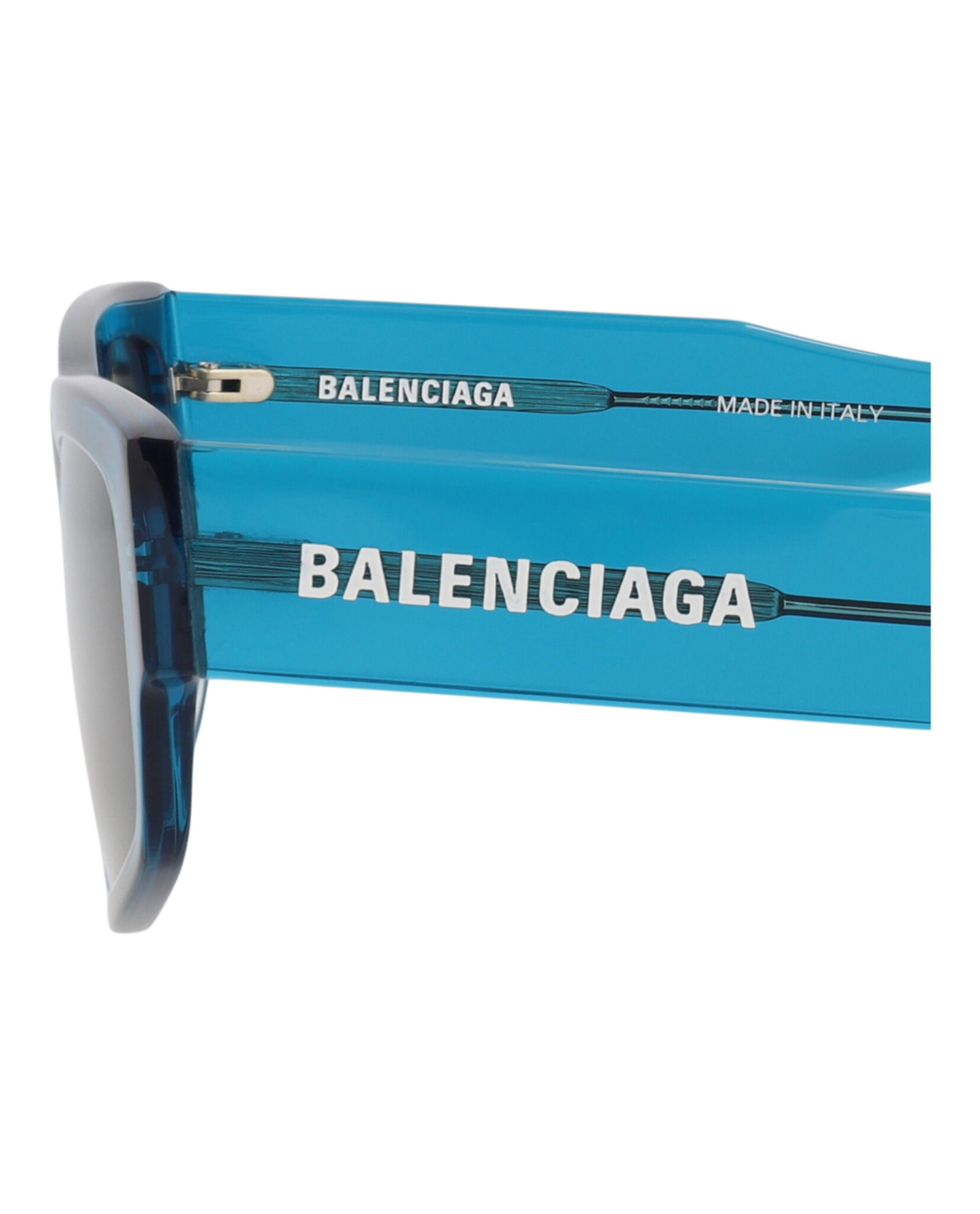 Balenciaga Unisex Square/Rectangle Blue Blue Blue Fashion Designer Eyewear