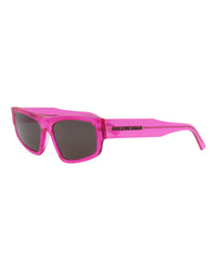 Balenciaga Balenciaga Unisex Square/Rectangle Fuchsia Fuchsia Grey Fashion Designer Eyewear