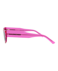 Balenciaga Balenciaga Unisex Square/Rectangle Fuchsia Fuchsia Grey Fashion Designer Eyewear