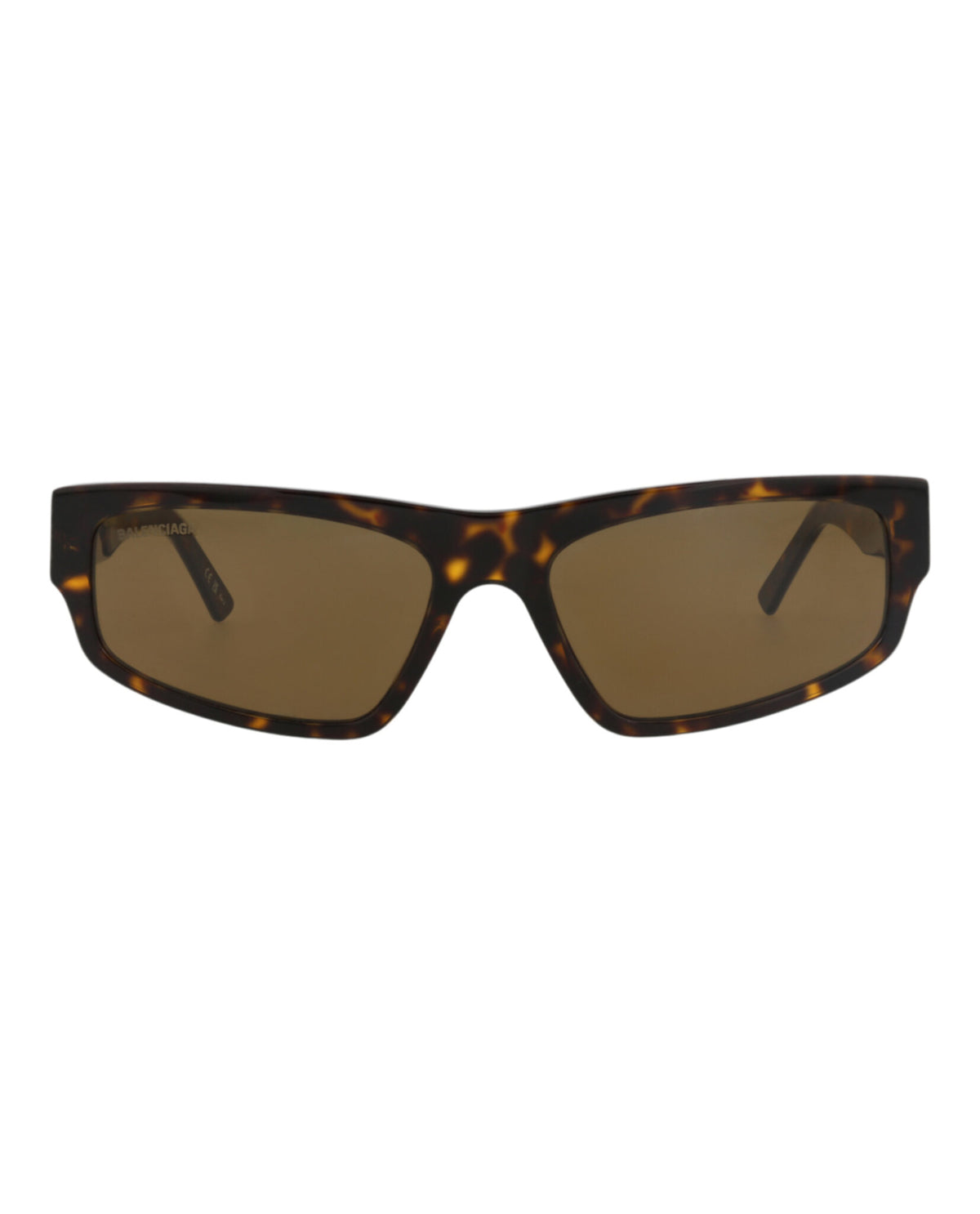 Balenciaga Balenciaga Unisex Square/Rectangle Havana Havana Brown Fashion Designer Eyewear