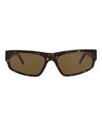 Balenciaga Balenciaga Unisex Square/Rectangle Havana Havana Brown Fashion Designer Eyewear