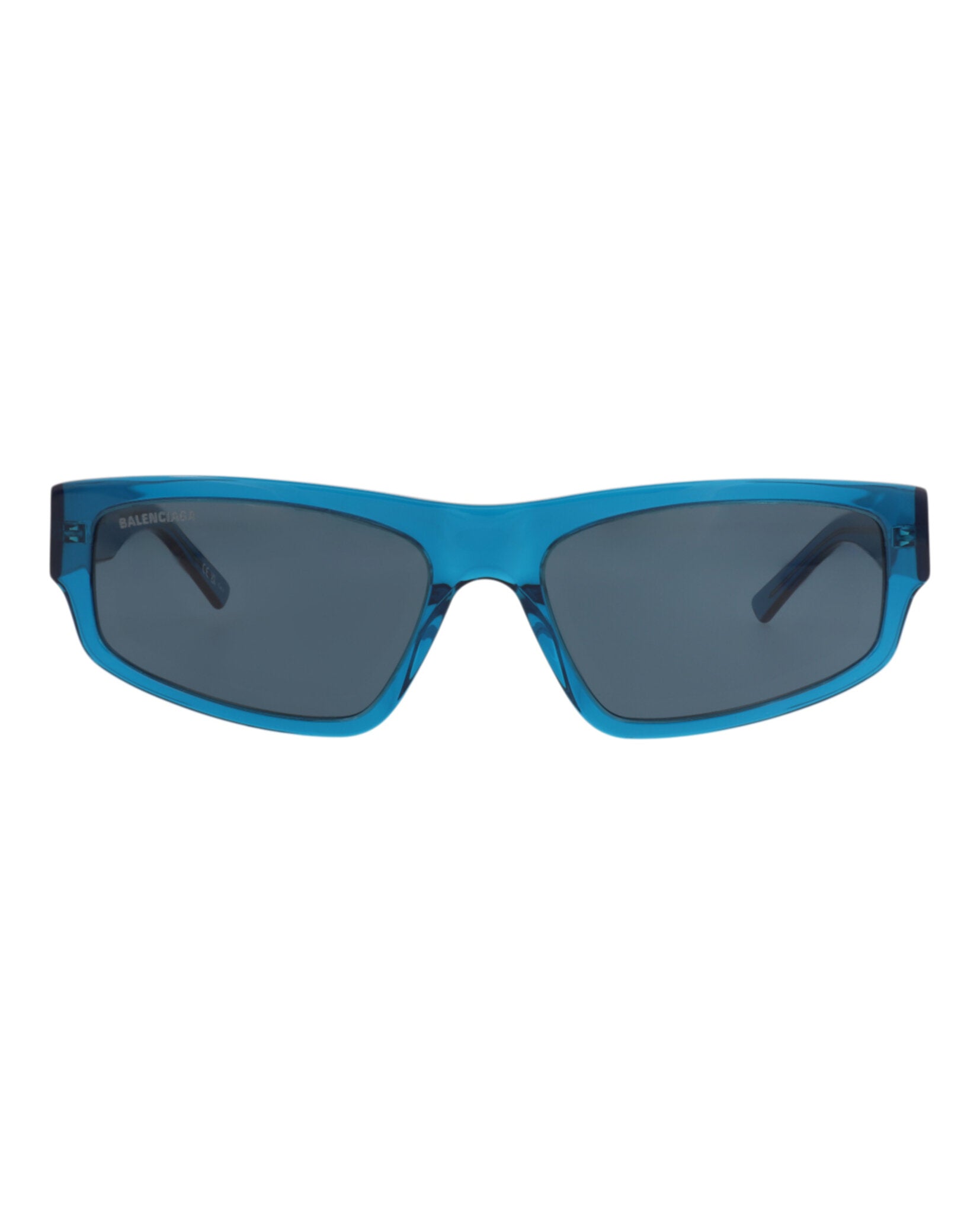 Balenciaga Unisex Square/Rectangle Blue Blue Blue Fashion Designer Eyewear