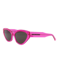 Balenciaga Womens Cat Eye Fuchsia Fuchsia Grey Fashion Designer Eyewear